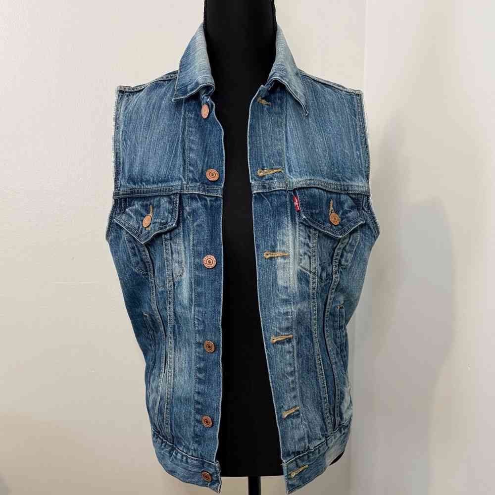 Denim Sleeveless Jacket